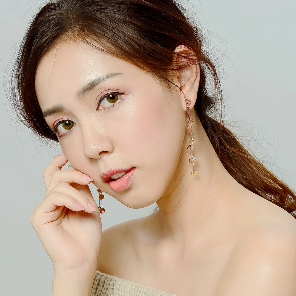 Viennois Gold Silver Color Women Stud Earrings Female Mixed Colors Long Earrings Christams Jewelry for Girls