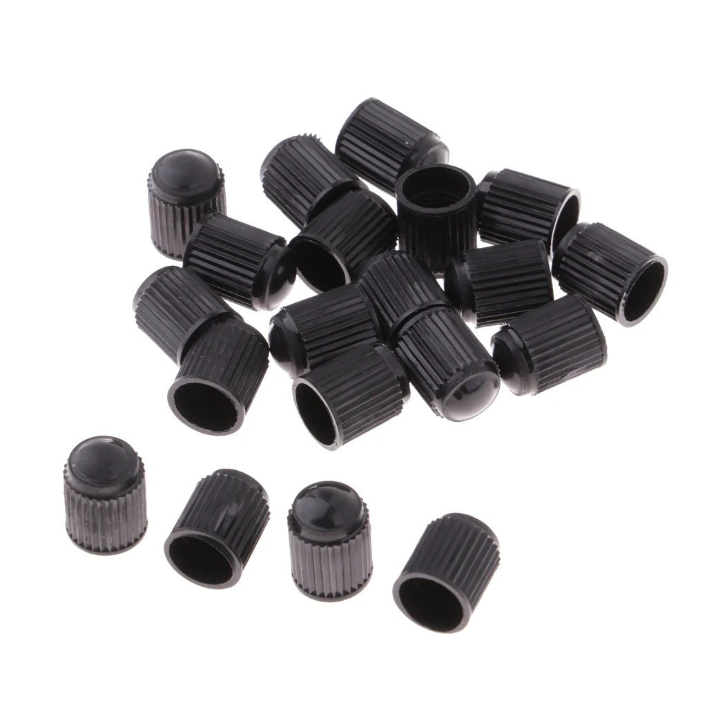 20 Pack Bike Tire Rim Valve Stem Caps Bicycle Cars Motorbike American Valves Cover Fixed Gear Accessory