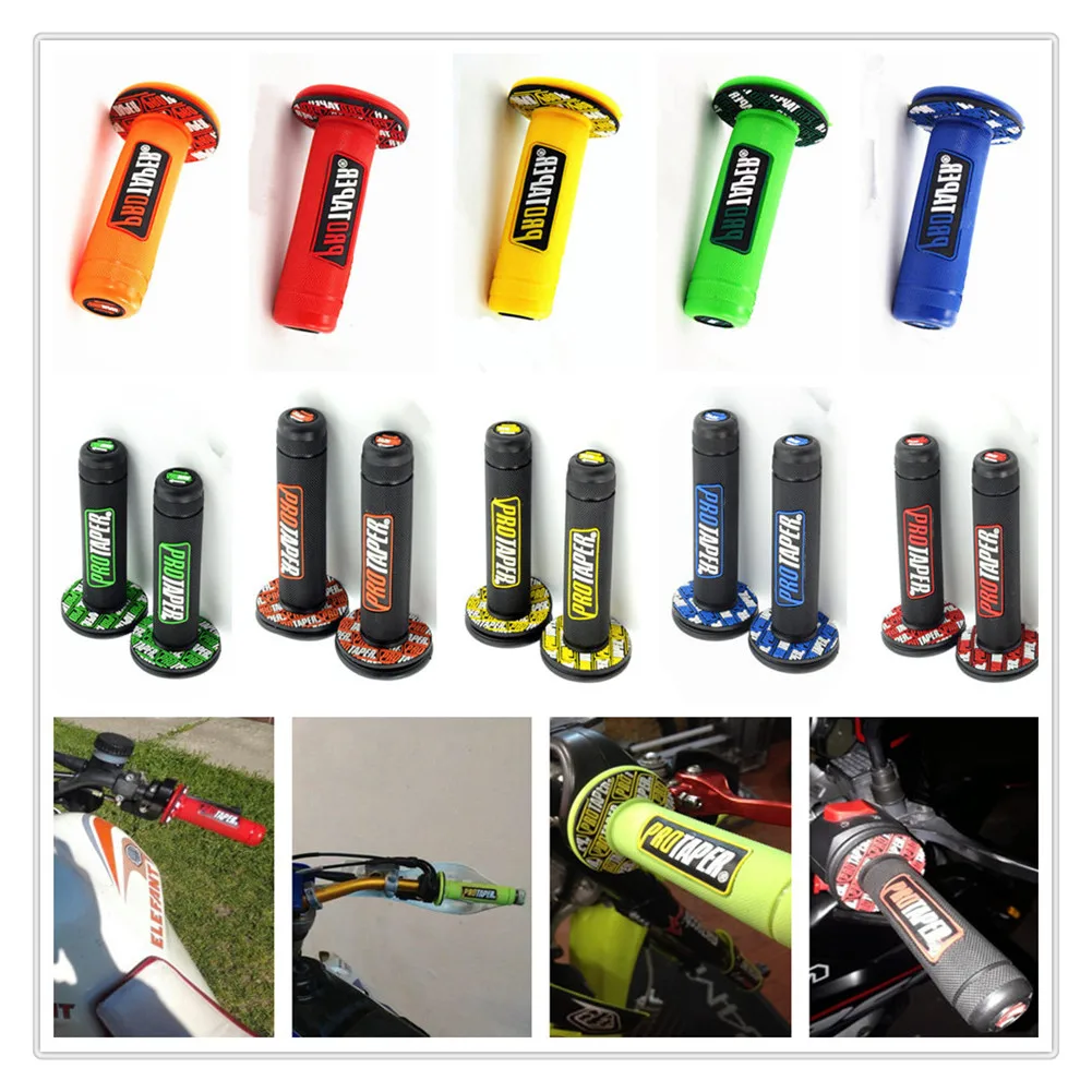Handle Grip Motorcycle Dirt Pit Bike Rubber Gel Hand Grips FOR