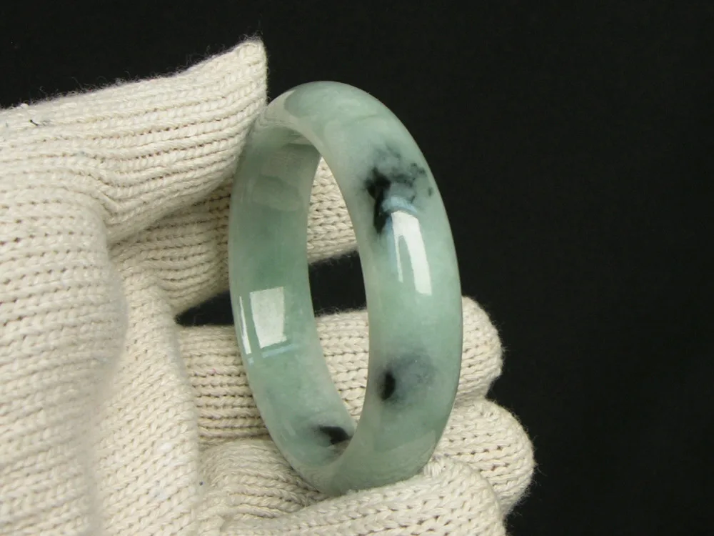 

002014 100% Natural A Grade Jade Chinese Jadeite Feicui Bangle Bracelet (A0502)