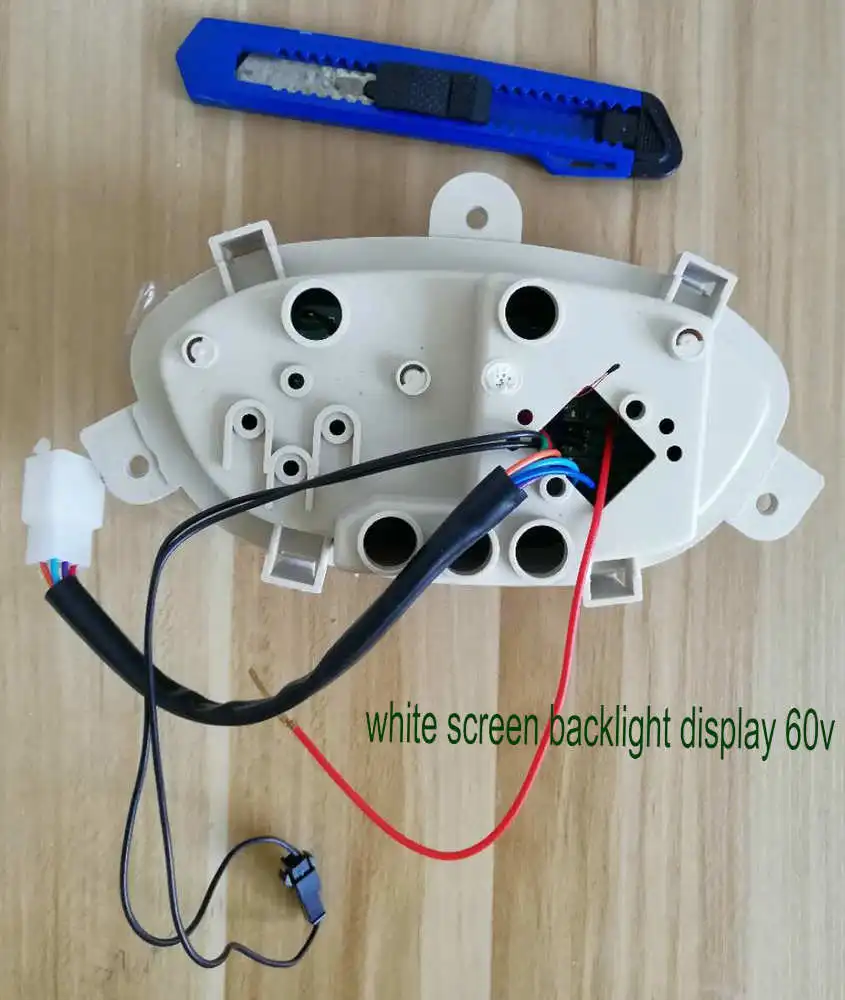 white screen display 60v back side