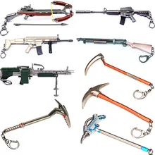 Buy Fortnight Battle Royale Keyring Fort Night Pickaxe Fortress Action Figure Game Weapon Model Toys Matel Keychain Alloy Free Shipping