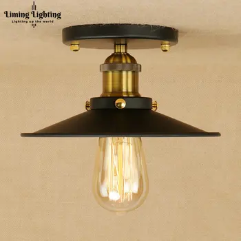 

Retro Edison Loft Style Industrial Ceiling Lamps Antique Iron Vintage Ceiling Light Fixtures Indoor Lighting Lampara De Techo