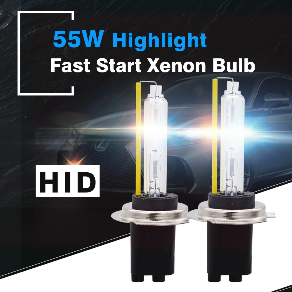 SKYJOYCE 12V 55W HID Canbus Kit DLT X55 HID Canbus Ballast 5500K Fast Bright H1 H3 H7 H11 9005 9006 D2H 9012 HID Headlight Bulb