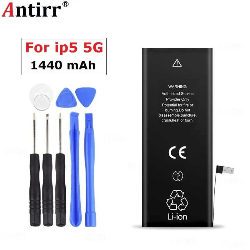 Аккумуляторная батарея для iphone 5 100% Новый аккумулятор Iphone с реальной емкостью 1440