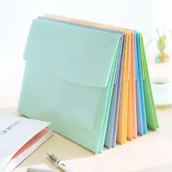 Новая Корейская канцелярская простая многослойная информация бумажная Пряжка A4 папка конфетный цвет папка для хранения файлов