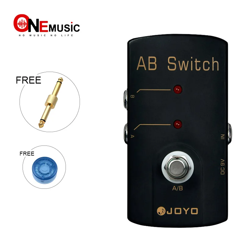

JOYO True Bypass Design Effect Pedal for Guitar JF-30 A/B Switch with gold guitar pedal connector and MOOER knob
