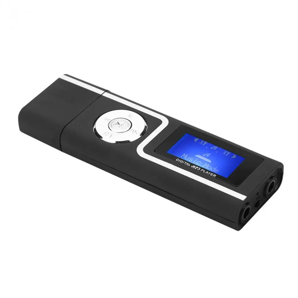 VBESLIFE Портативный MP3 плеер прямой штекер в USB MP3 с Экран TF слот для карты U диск Card Reader с наушниками