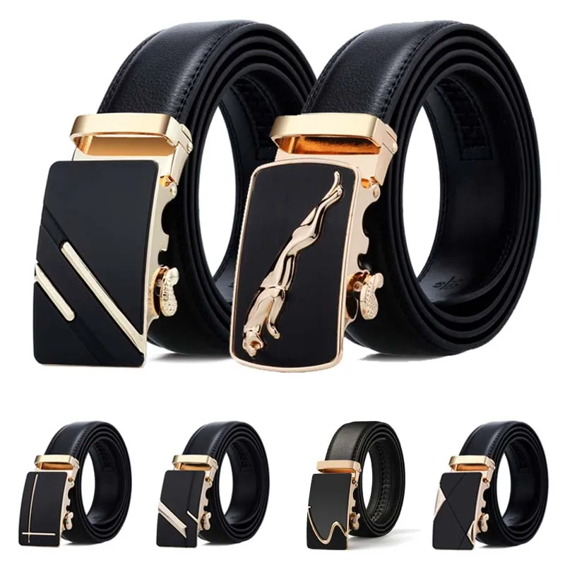 

[Hotti] Brand Men Belts Genuine Leather Luxury Strap Male Belt for Man Buckle Vintage Jeans Cintos Masculinos Erkek Kemeri