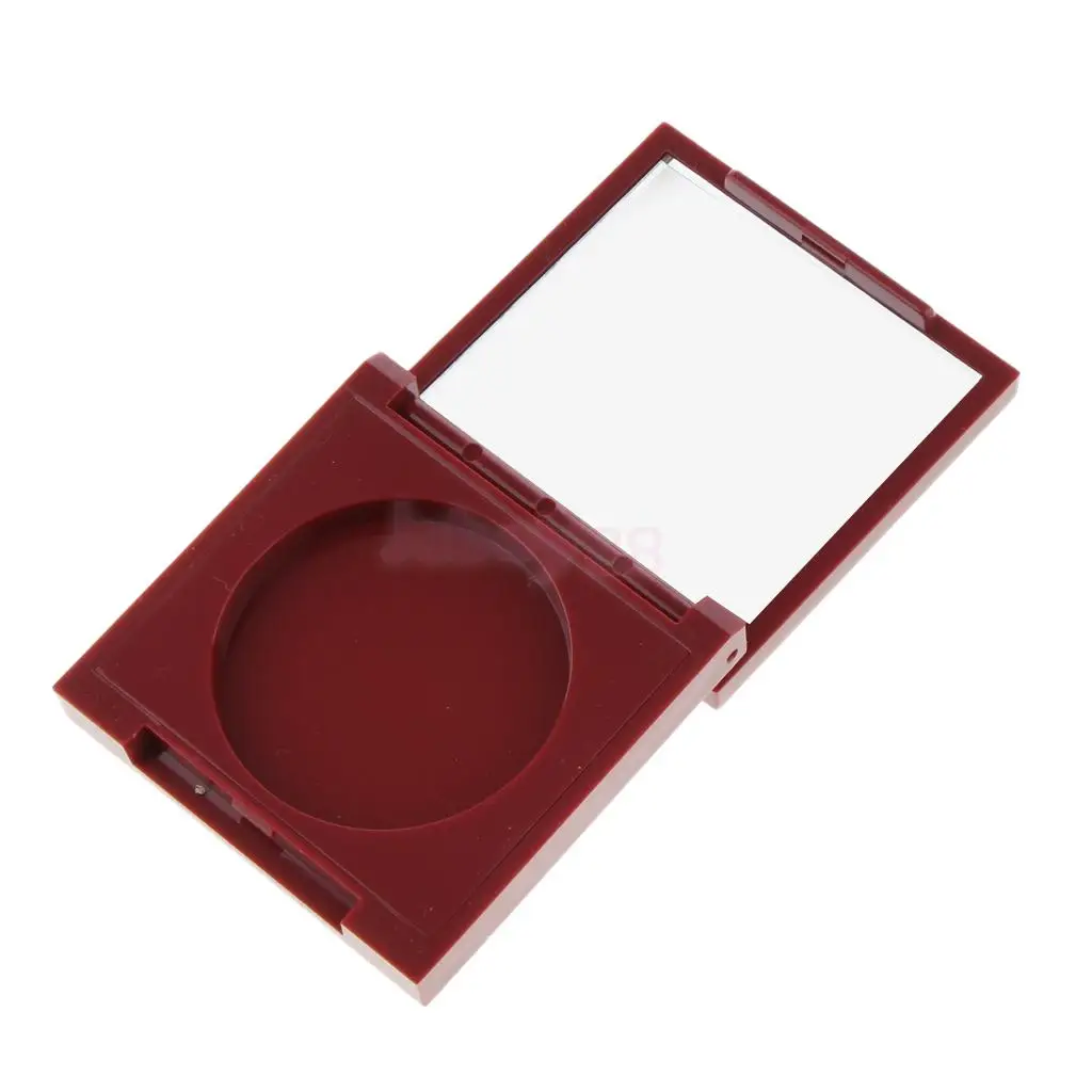 Пустой макияж для лица Румяна коробка для румян прессованная пудра DIY Палитра с зеркалом