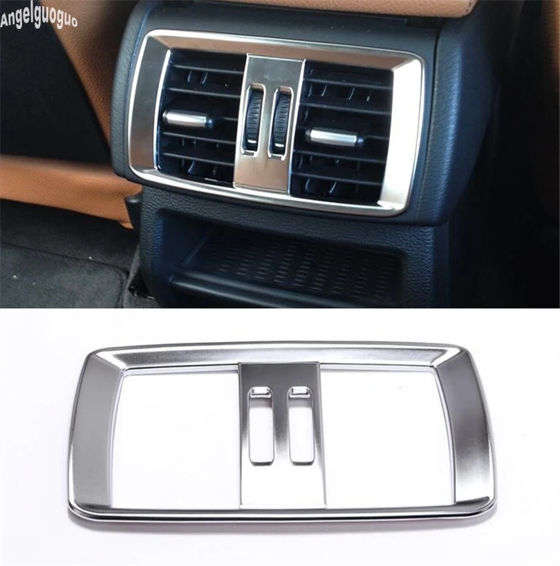 ABS chrome Car rear air outlet frame Decoration Sticker trim Cover Car-styling For BMW X3 X4 F25 F26 accessories
