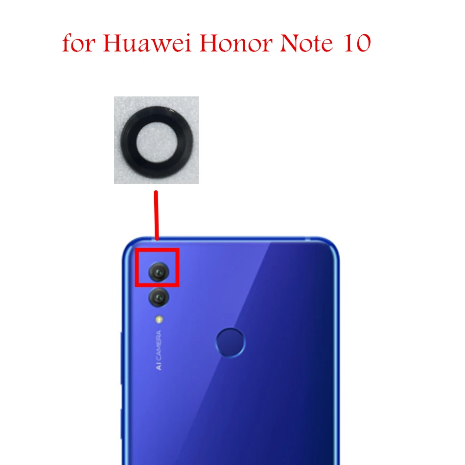 

2piece for Huawei honor Note 10 Main Back Camera Glass Lens Rear Camera Glass with 3M Glue Repair Spare Parts