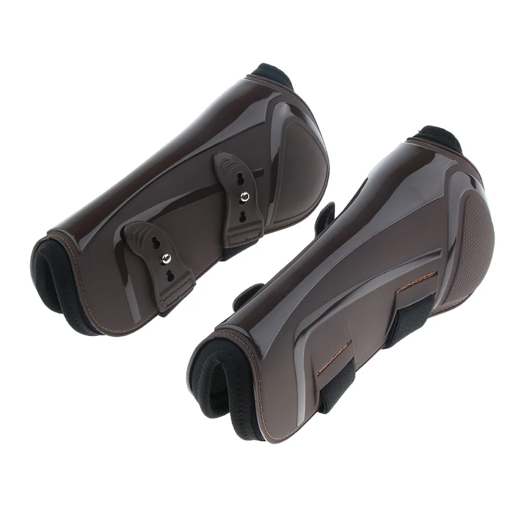 Pair Horse Leg Boots Front Hind Leg Tendon Protective Gear Equestrian Equine