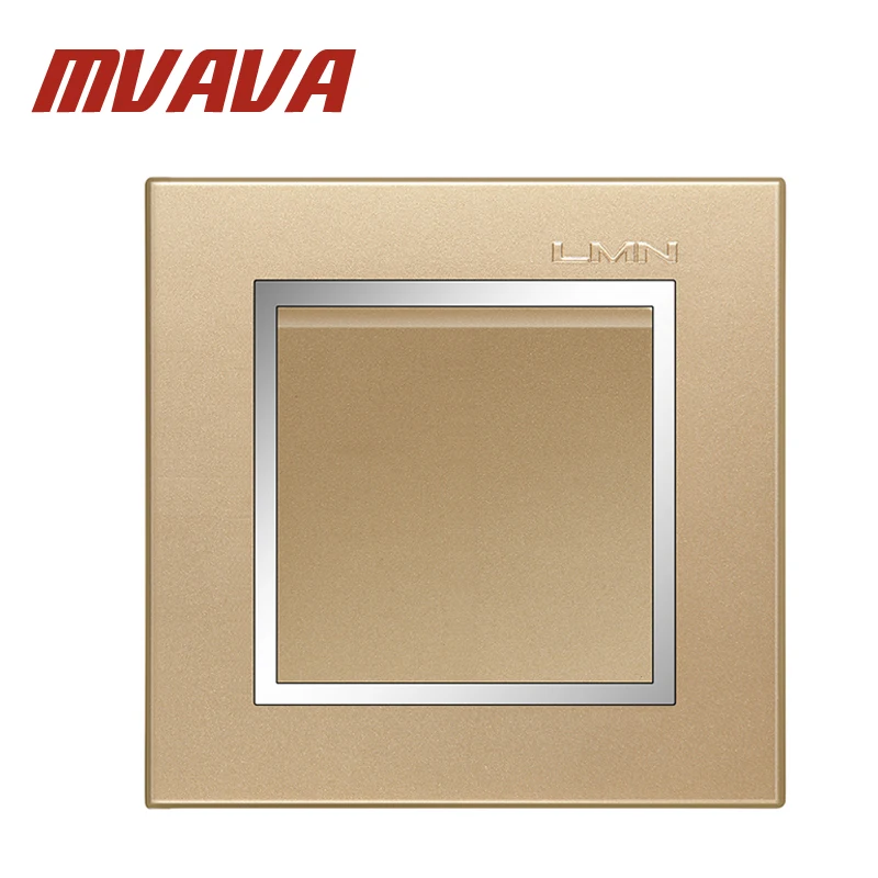 Us 7 11 48 Off Mvava New Arrival Hot Sale Decorative Champagne Gold Chromed Frame Panel 16a 250v Electrical Light Wall Switch 1 Gang 1 Way In