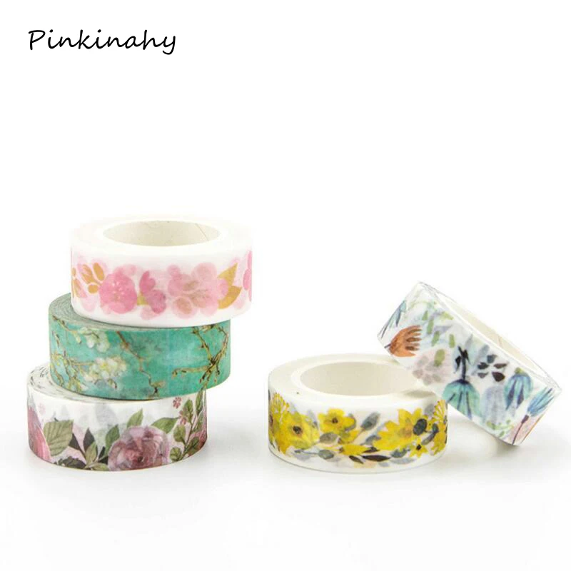 

1 pcs 1.5cm*7m Wide Luxuriant Flowers & Animals Washi Tape Adhesive Tape DIY Scrapbooking Sticker Label Masking Tape