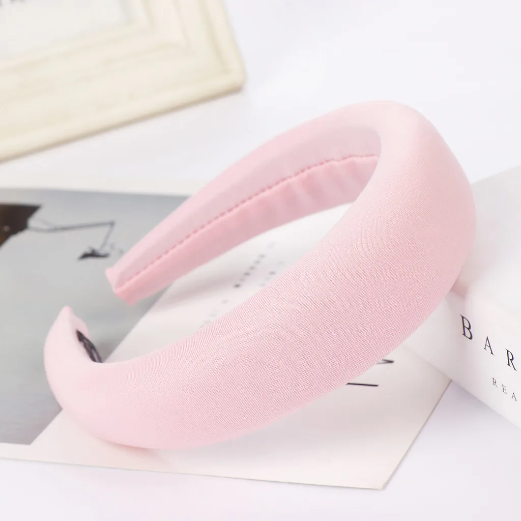 Pink Модная бархатная повязка на голову, обруч для волос для женщин, обруч для волос, простой милый головной убор для девушек, аксессуары для волос - Цвет: Pink