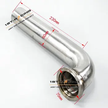 

Stainless Steel 60mm Down Pipe Dump Tube flanged for MVR V60 V-Band Wastegate