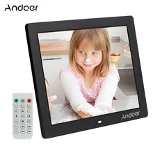 Andoer 1" HD светодиодный цифровое фото рамки 800*600 MP4 MP3 проигрыватель электронная книга часы с календарем дистанционного Управление Рождественский подарок