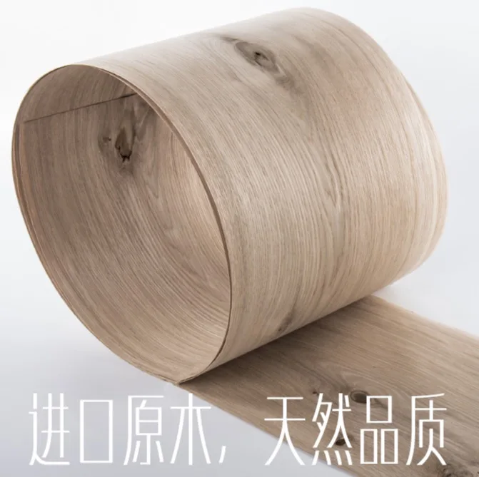 Length 2 5Meters Thickness 0 52mm Width 16cm Natural Knots White Oak Wood Veneer