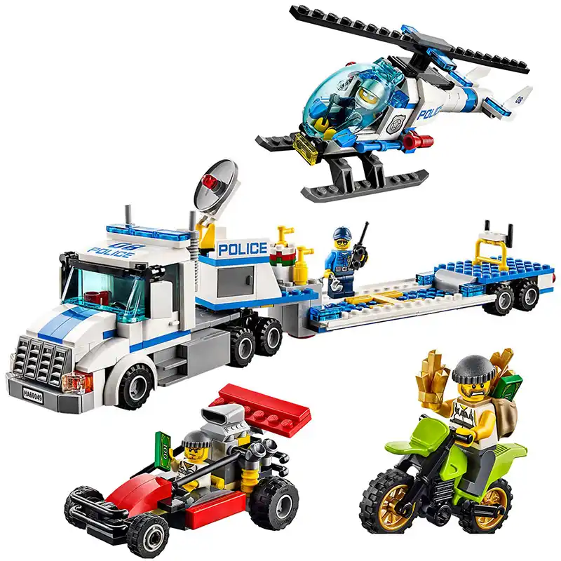 lego city truck helicopter