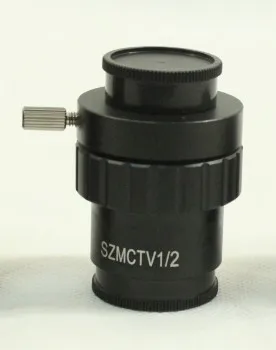 0.5X C-mount адаптер для объектива 1/2 1/3 1X CTV адаптер для SZM Тринокулярный Стерео микроскоп аксессуары для камеры - Цвет: TV 12