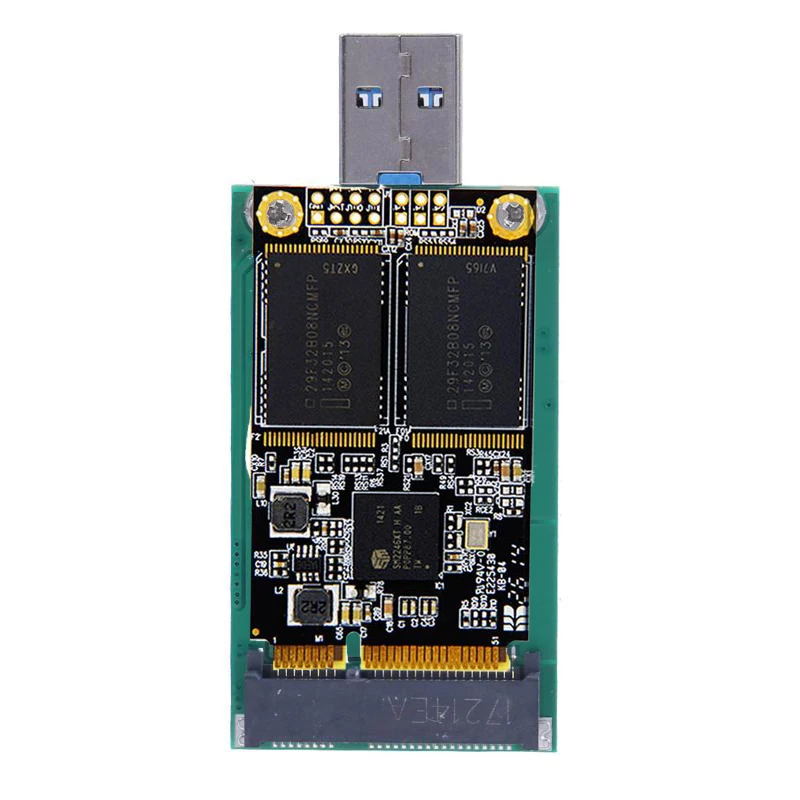 Портативный мини PCI-e mSATA SSD к USB 3,0 адаптер конвертер корпус мобильный жесткий диск SSD Кнопка загрузки компьютера карта для 30X50 мм mSATA SSD