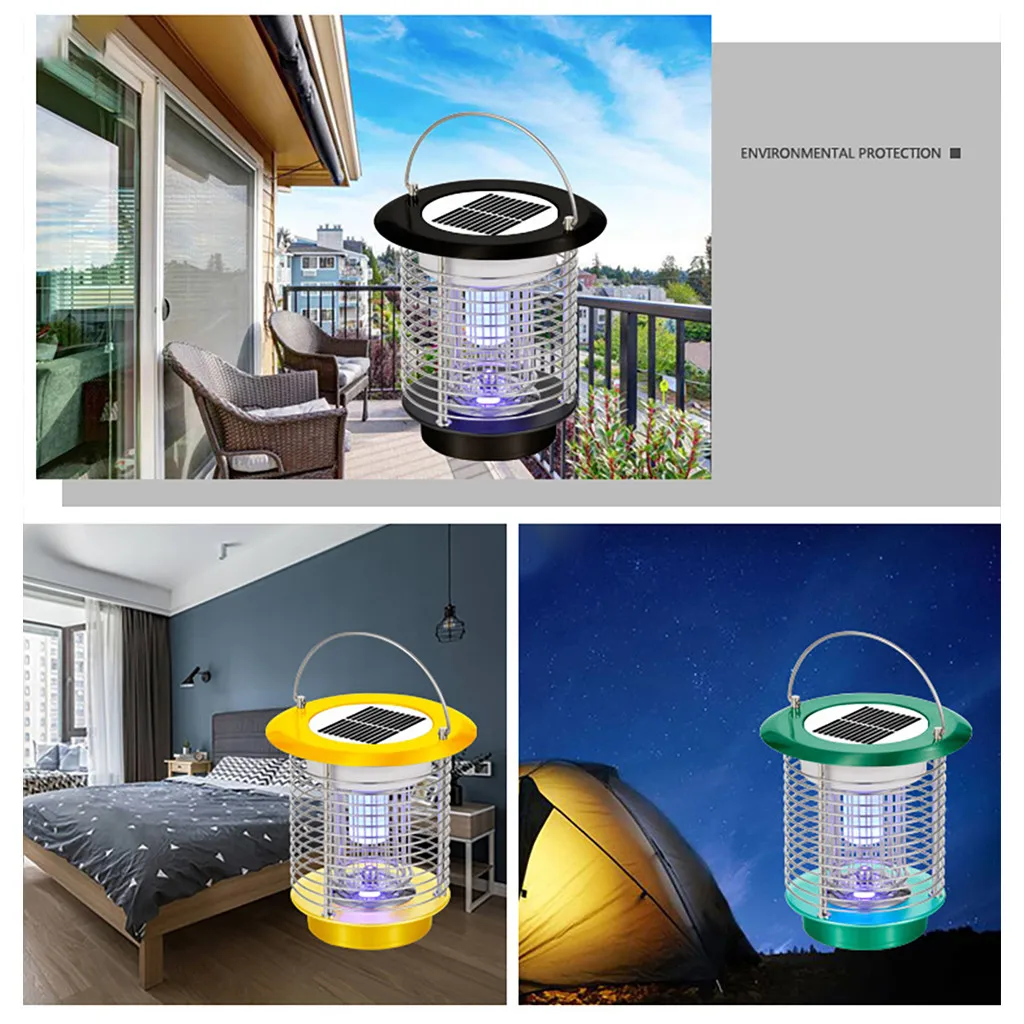 

Summer Hot Sale Mosquito Killer Lamp Solar LED Light Mosquito Pest Reject Zapper Insect Killer Light Garden Lawn