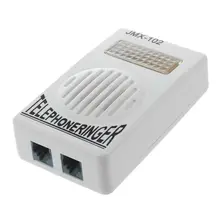 Пластиковый домашний телефонный кольцевой усилитель звука RJ11 6P2C Ringer Gray