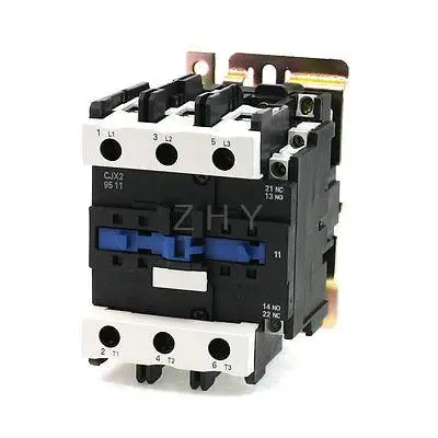 

220V Coil Voltage 3 Phase 1NO 1NC Motor Controller AC Contactor 660V 125A