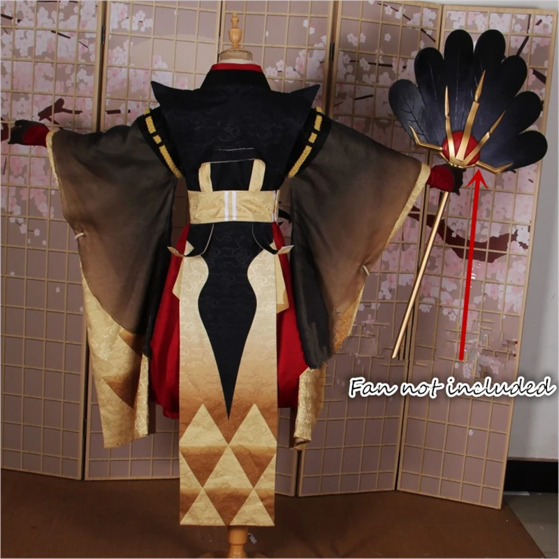 Индивидуальный размер игры Cos Onmyoji Tengou собака черный перо косплэй костюм костюмы на Хэллоуин японское кимоно мужской наряды