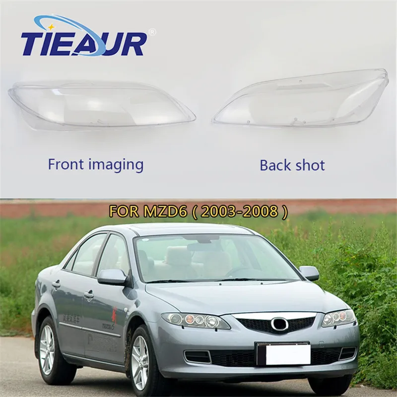 

Car Headlight Lens Cover 4Doors for Mazda 6 Transparent Headlamp Lampshade Replacement Right&Left 2003-2018