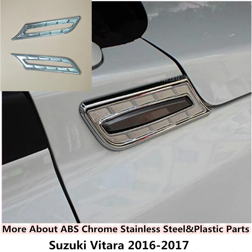 For Suzuki Vitara 2016 2017 2018 font b lamp b font trim 2pcs car cover detector