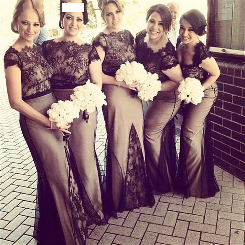 Black-Lace-Long-Bridesmaid-Dresses-With-Sleeves-2016-Boat-Neck-Cheap-Vestido-De-Festa-for-Wedding