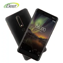 נוקיה 6 דור השני 2nd TA-1054 נייד טלפון 5.5 ''16.0MP 3000 mAh 4 GB 64 GB Snapdragon 630 אוקטה core אנדרואיד Smartphone(China)