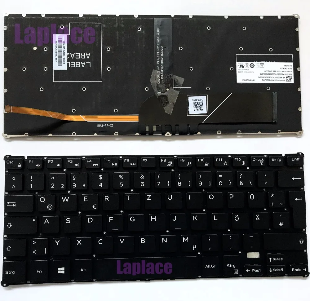 Новинка оригинальный QWERTZ НЕМЕЦКИЙ тастат для Dell с клавиатурой подсветкой DPN:0K0KXN |