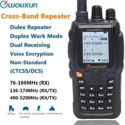 Wouxun KG-UV8D плюс 2 Way Радио рация 136-174/400-520 МГц 2,5 к двухполосная приёмопередающая установка 999 каналов памяти Ham радио