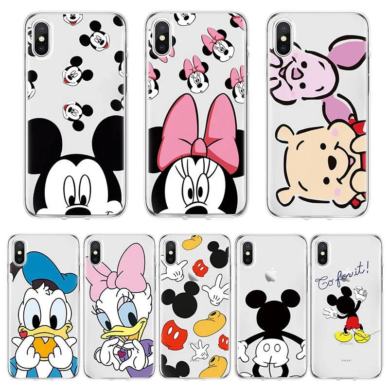 

Cartoon Cute TPU Soft Coque for iPhone 5 5S 5C 7 8 Plus 6 6S X 4 4S SE 10 for Cover iPhone XS Max Case for iPhone XR Case Fundas
