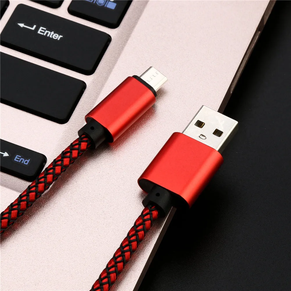 Universal Micro USB Charger Cable Charging Cord Compatible With Android Phone Charge Cables For Samsung For Huawei For Xiaomi