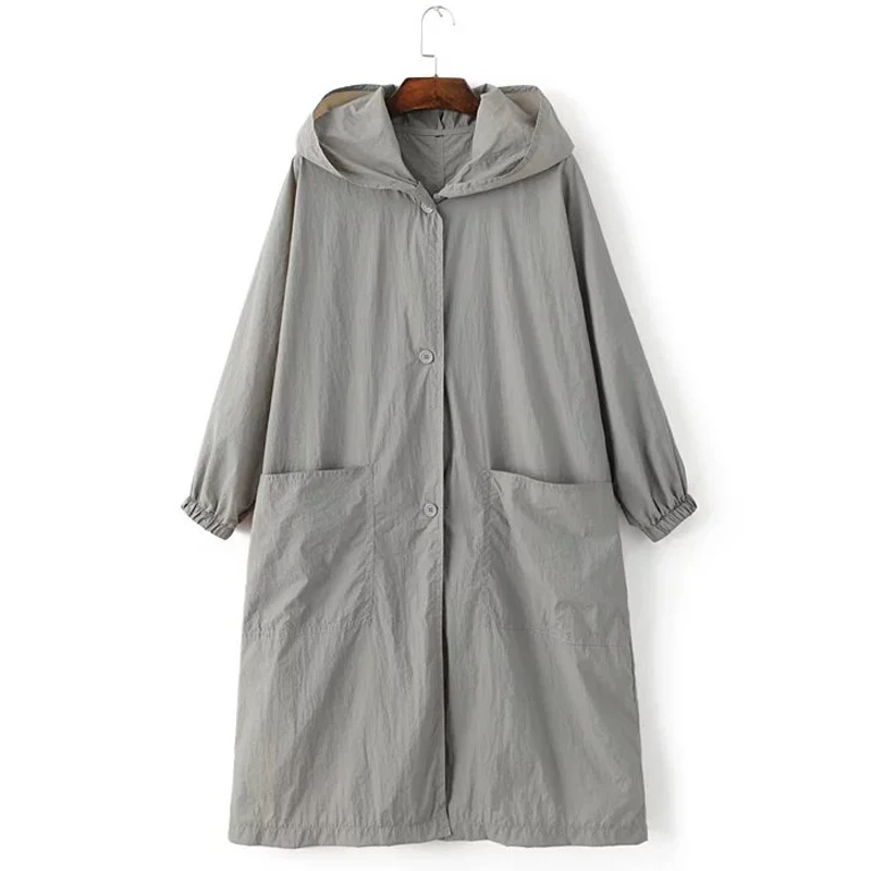 Новая Осень 2016 Женщины Пальто Средней Длины Элегантный Капюшоном Верхней Одежды