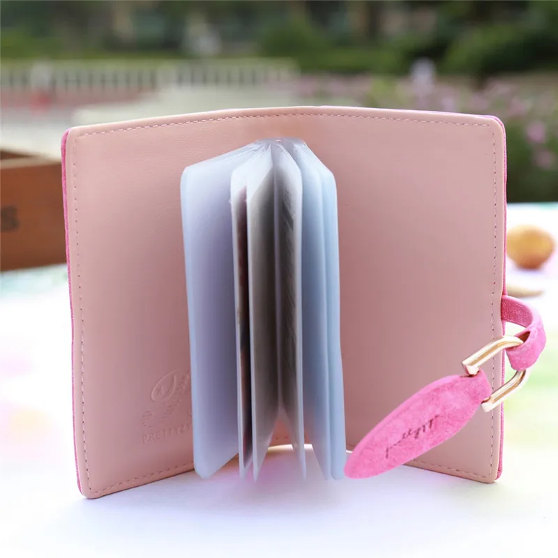 OCARDIAN Fashion Women Mini Credit Card Holder Leather Leaves Hasp Bank Card Bag Dropship