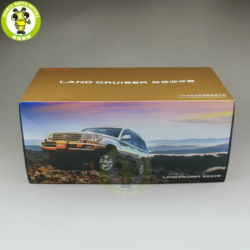 1/18 Toyota Land Cruiser LC100 литая под давлением модель автомобиля SUV игрушки для подарков коллекционирование, хобби белый