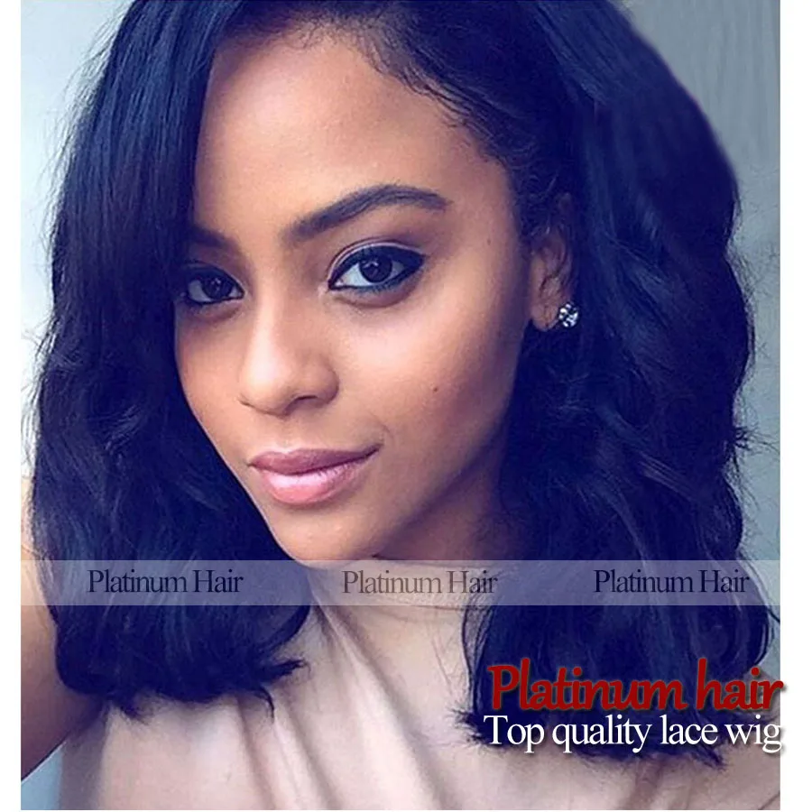 2016 High Quality Short Body Wave Weave Glueless Natural Black Color Hair Bob Wigs Synthetic Lace Front Wig For Fashion Women Wigs Sexy Wig Toupeewigs Realistic Aliexpress