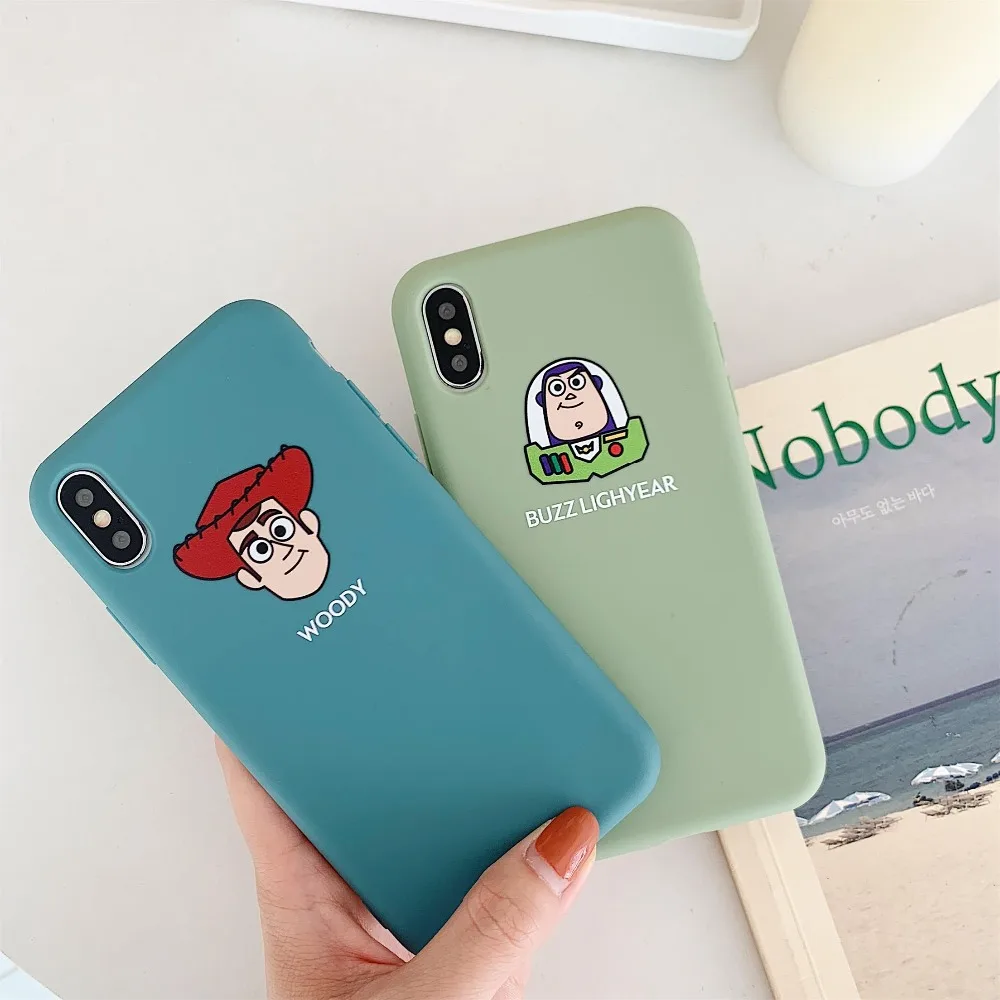 

Toy Story Buzz Woody hot Cartoon comics cute phone case for iPhone 7case 8 6 6s plus XS max case silicon for iPhone cover X XR