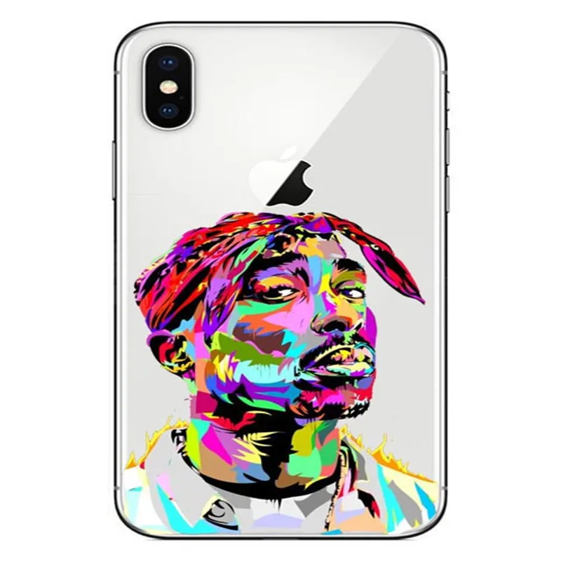 2Pac Tupac Amaru Shakur Makaveli мягкий прозрачный ТПУ чехол для телефона для iphone 4 5 6 7 8 Plus X XR XMax Coque Capa