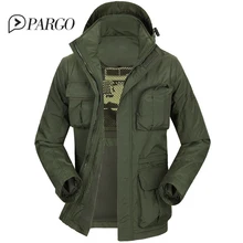 2017 brand mens clothing casual men s jackets cotton Parkas coats Military Jacket long sleeve regular