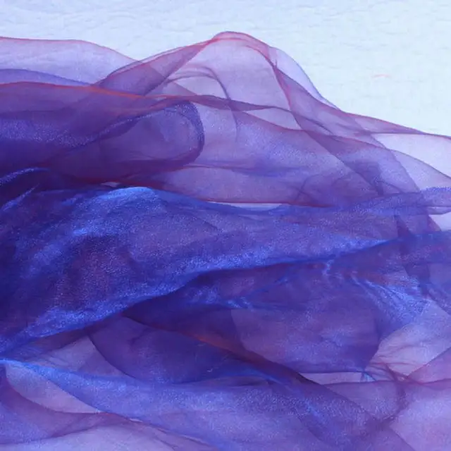 4043 Nouveau Motif Mousseline Tissu Rideau Fil Cristal Robe De Mariage De Fil Matériel Main Diy Vêtement Tissus Une Variété De Couleurs Dentelle - 