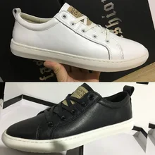 Primavera Novos Sapatos Casuais Sapatos de Couro Selvagem Macvise 2018 Ulzzgang vulcanizada Sapatos dos homens Respiráveis Calçado Sapatos de Skate