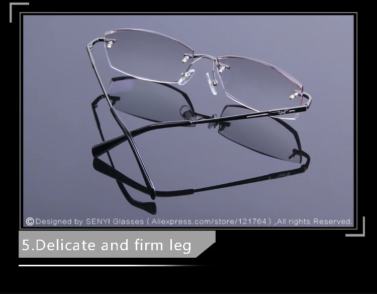 Современный стиль, безрамные очки для чтения, мужские Алмазные очки для дальнозоркости, дальнозоркости, HD линзы, антибликовые очки