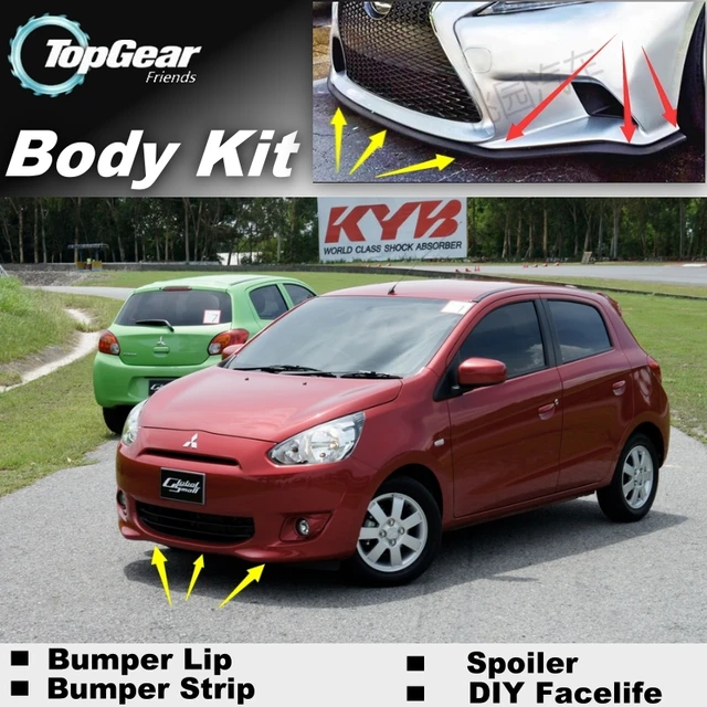 Bumper Lip Deflector Lips For Mitsubishi Mirage Attrage Space Star For