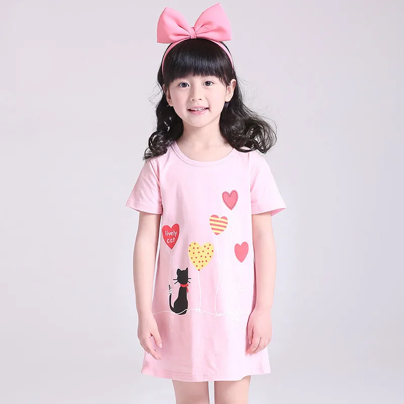 

Nightgowns For Girls Children pajamas Summer Baby Girls Dresses Pajamas Cotton Princess Nightgown Home Clothing Girl Sleepwear